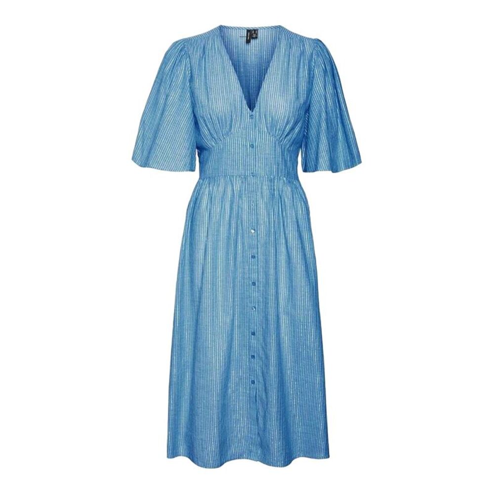 Vero Moda Womens/Ladies Ines V Neck Midi Dress / Riviera